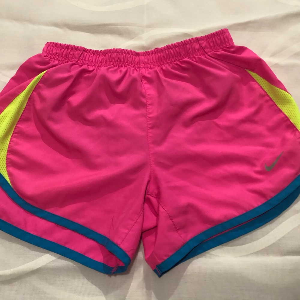 Pink Girls Nike Athletic Shorts